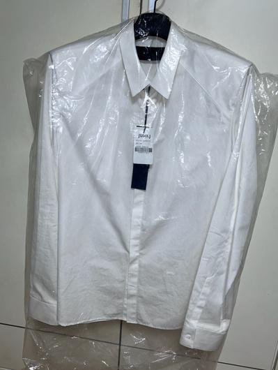 (48) 준지 숄더 패드 오버사이즈 화이트 셔츠