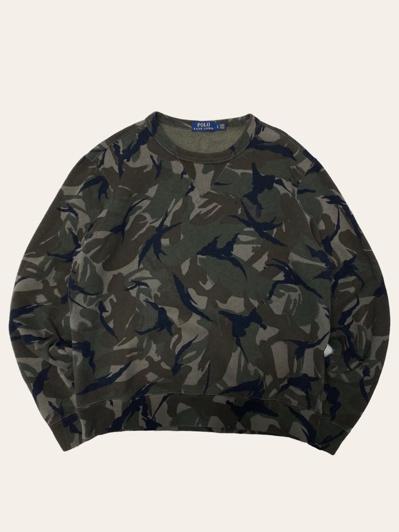 Polo ralph lauren camouflage cotton sweatshirt L